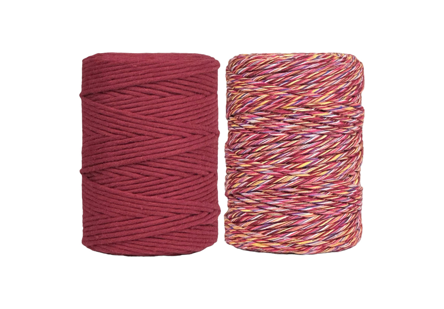 Wine Red & Christmas Jingle - 3mm & 5mm, Thread Shop Macramé Cord