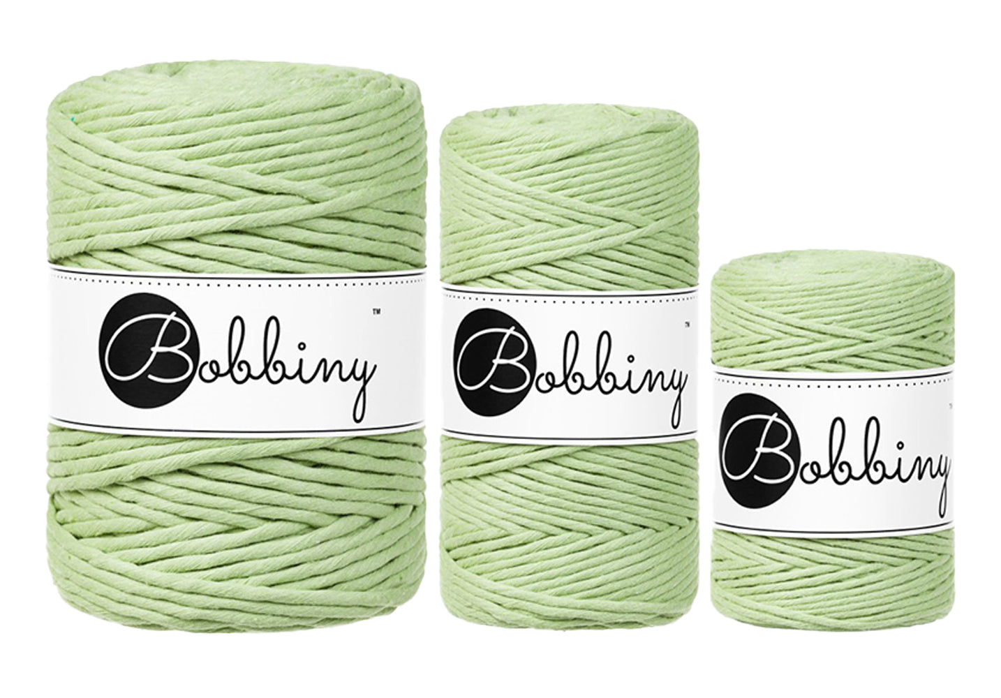 Matcha - 1.5mm, 3mm & 5mm, Bobbiny Macrame Cord