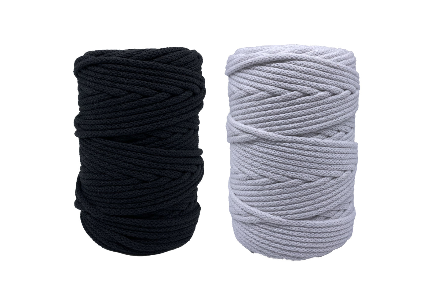 Black & White - 5mm, Thread Shop Braided Cord