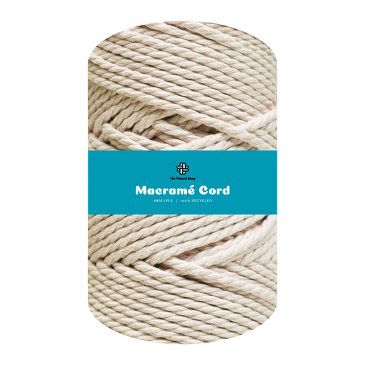 Natural 4mm 3PLY Thread Shop Macramé Cord