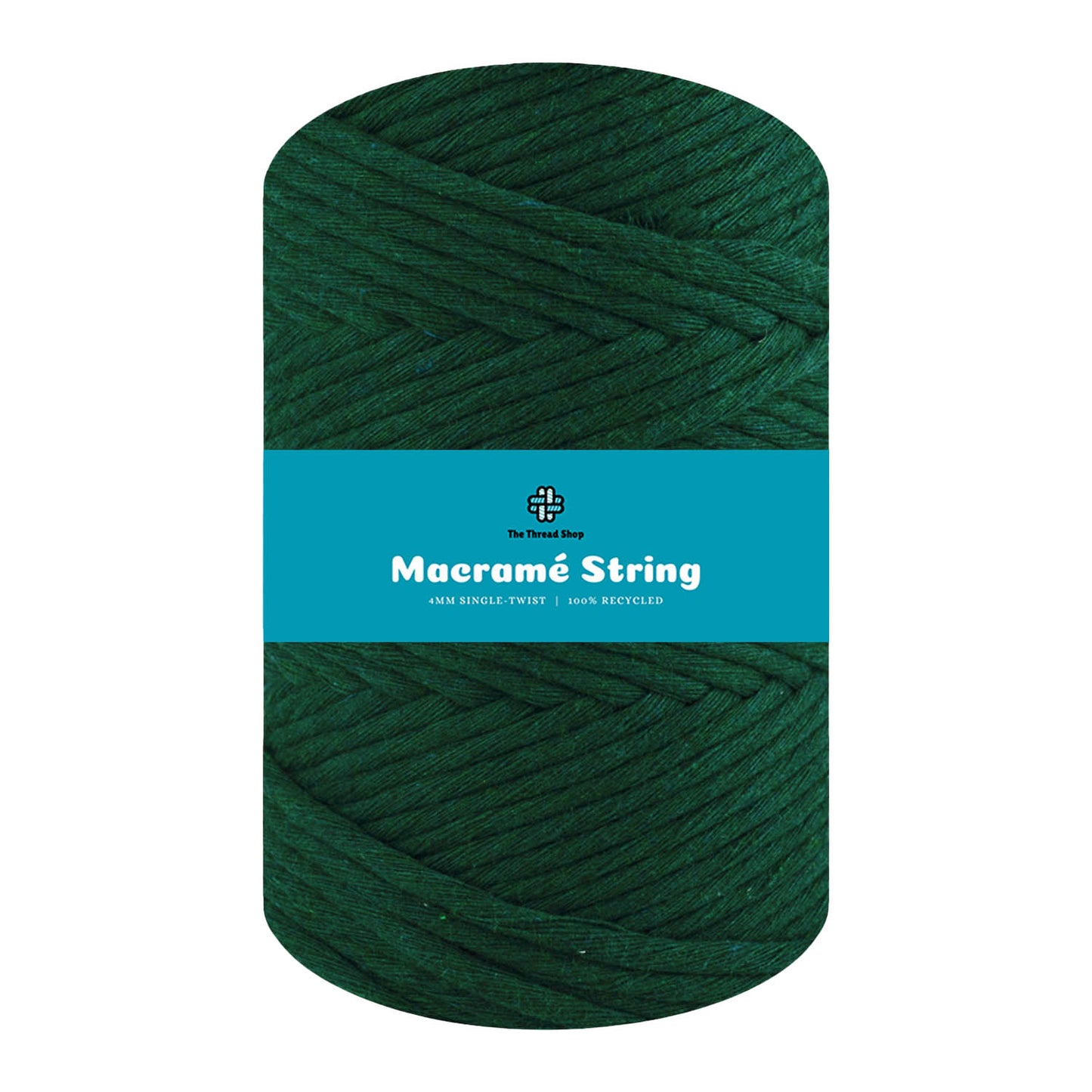 Bottle Green - 4mm Thread Shop Macramé String