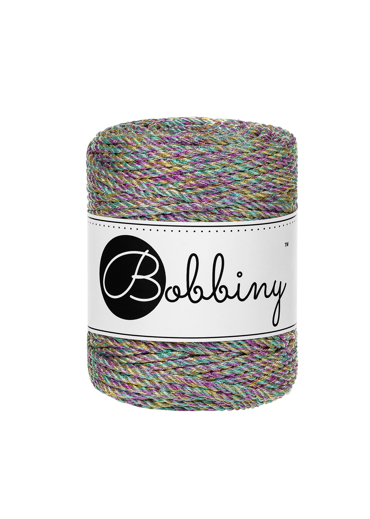 Metallic Aurora - 3mm 3PLY 50m, Bobbiny Macramé Cord