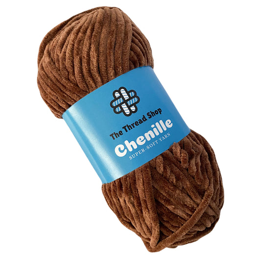 Mocha - Super-Soft Chenille Yarn
