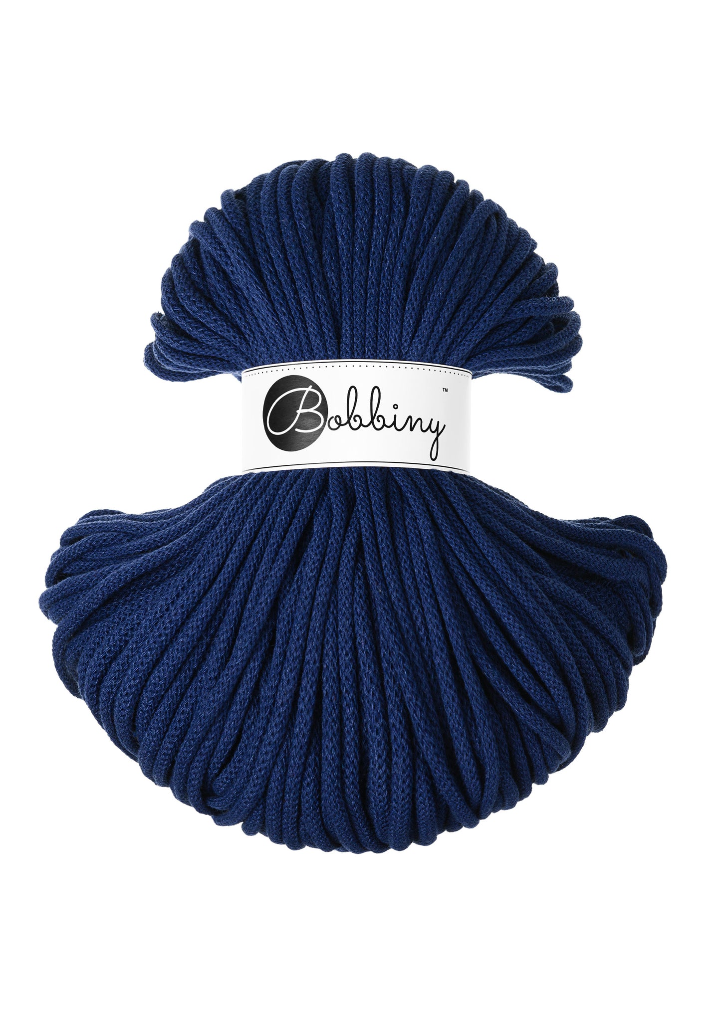 Ink Blue - 5mm Bobbiny Braided Cord