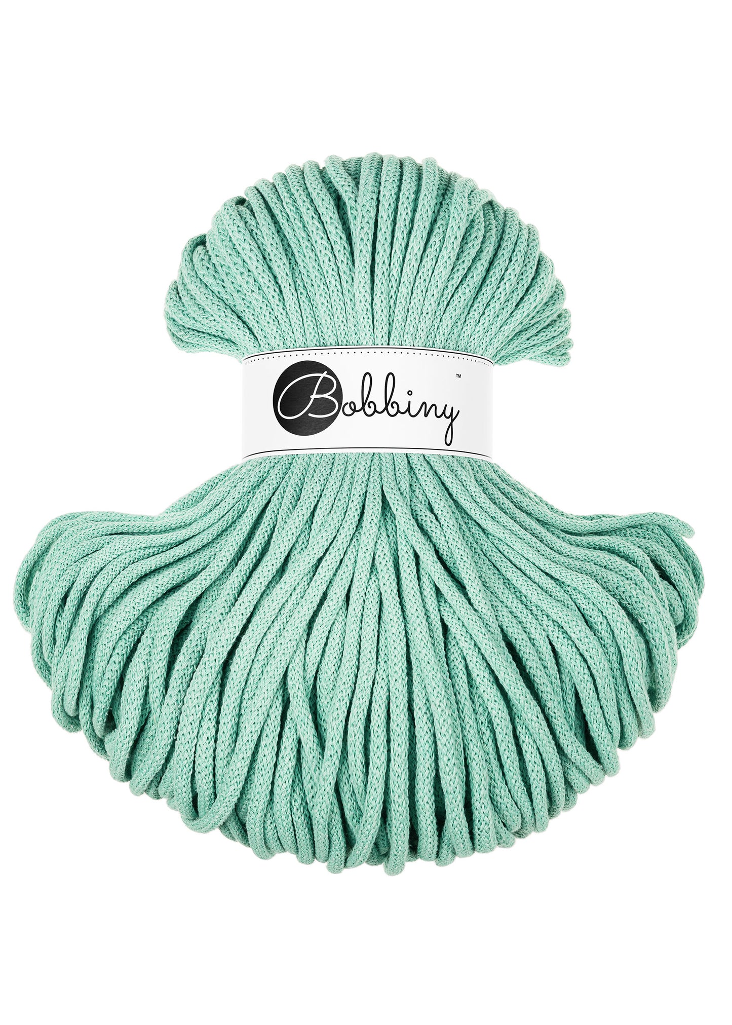 Jelly Mint - 5mm Bobbiny Braided Cord