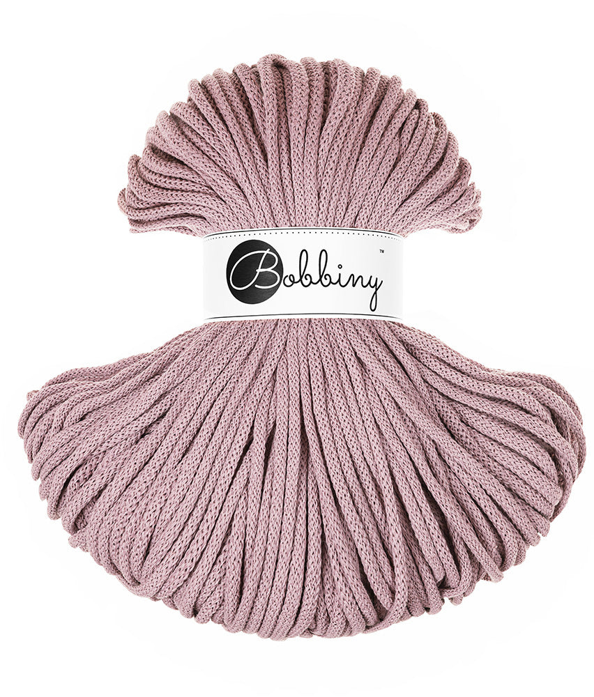Mauve - 5mm Bobbiny Braided Cord