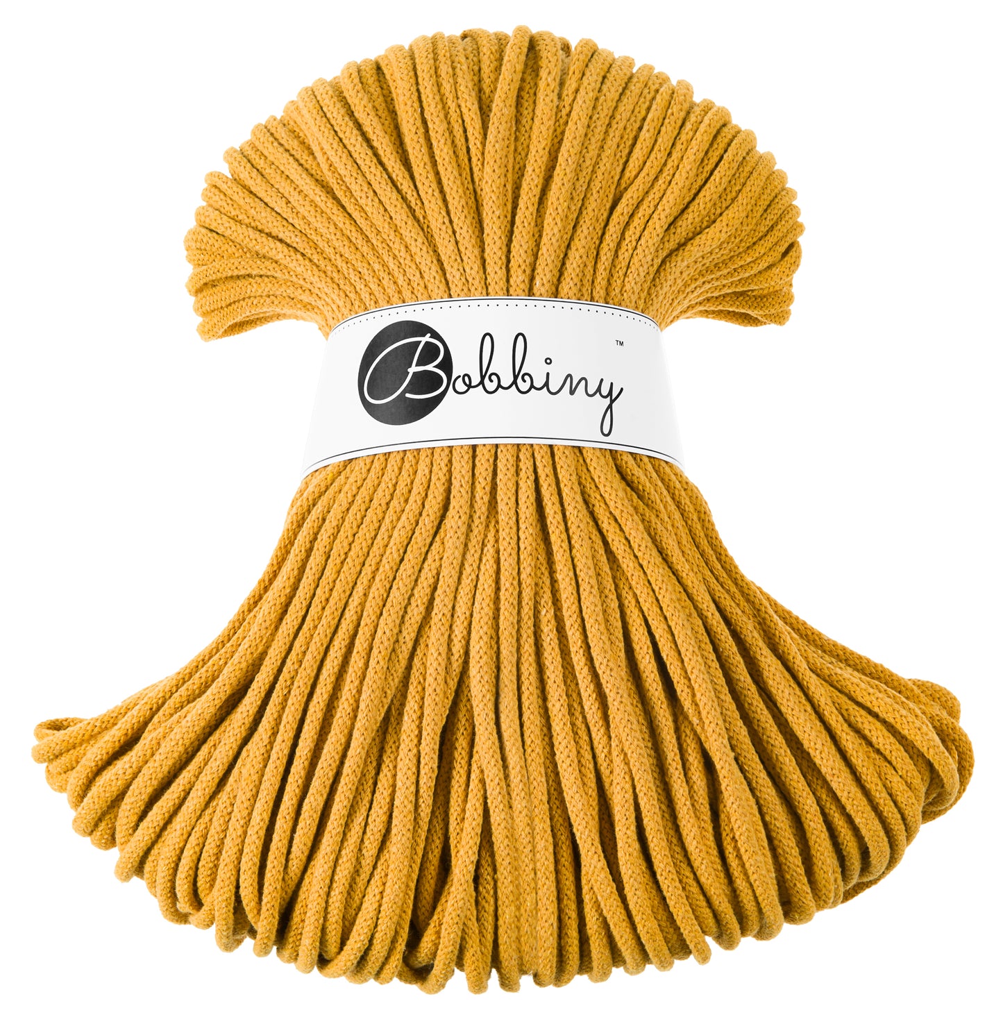 Mustard - 5mm Bobbiny Braided Cord