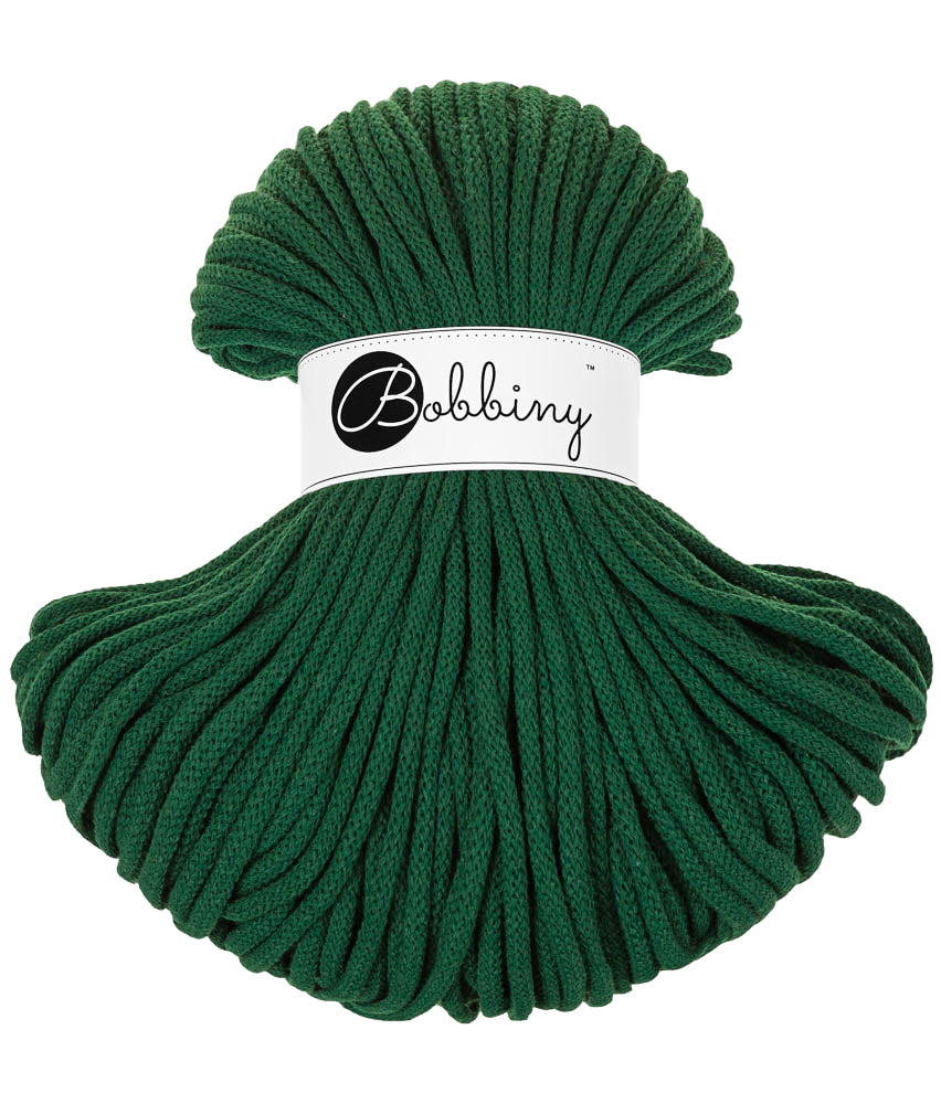 Pine Green - 5mm Bobbiny Braided Cord