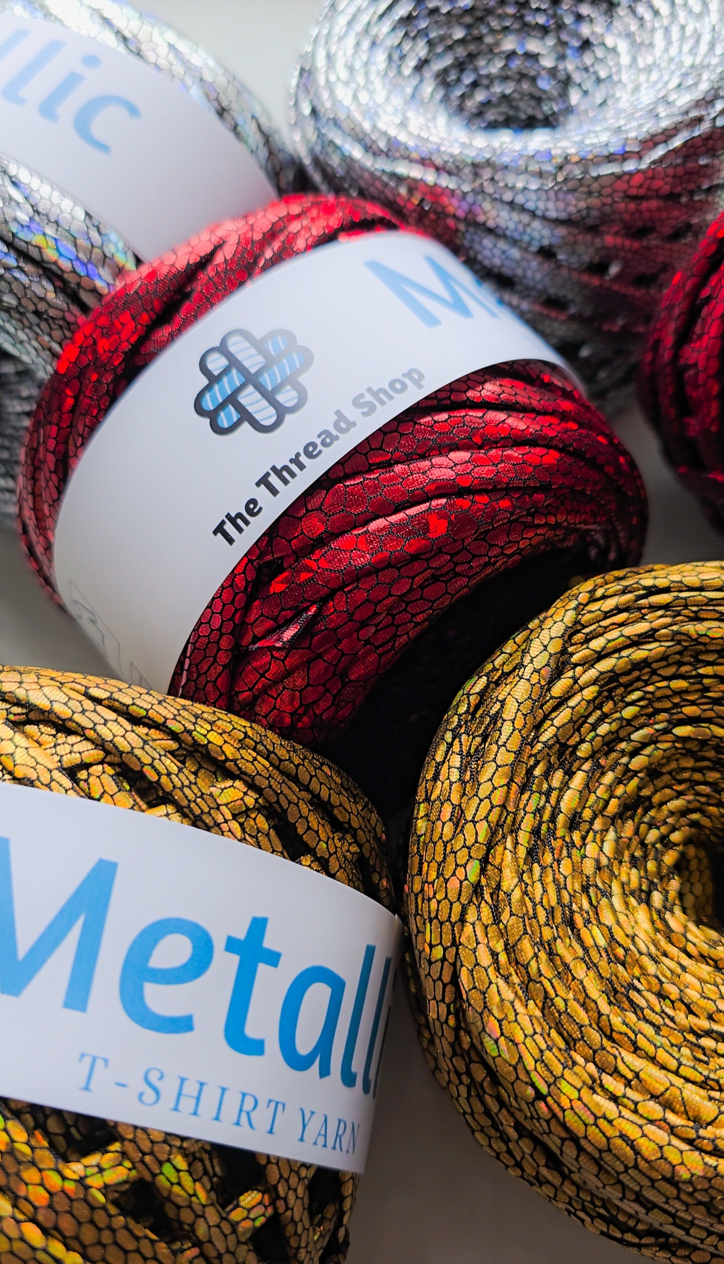 Gold - Sparkle Metallic T-shirt Yarn