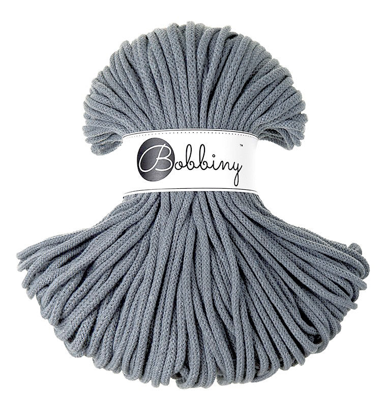 Steel - 5mm Bobbiny Braided Cord