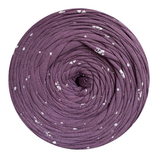 Purple Floral Print - Thread Shop T-Shirt Yarn