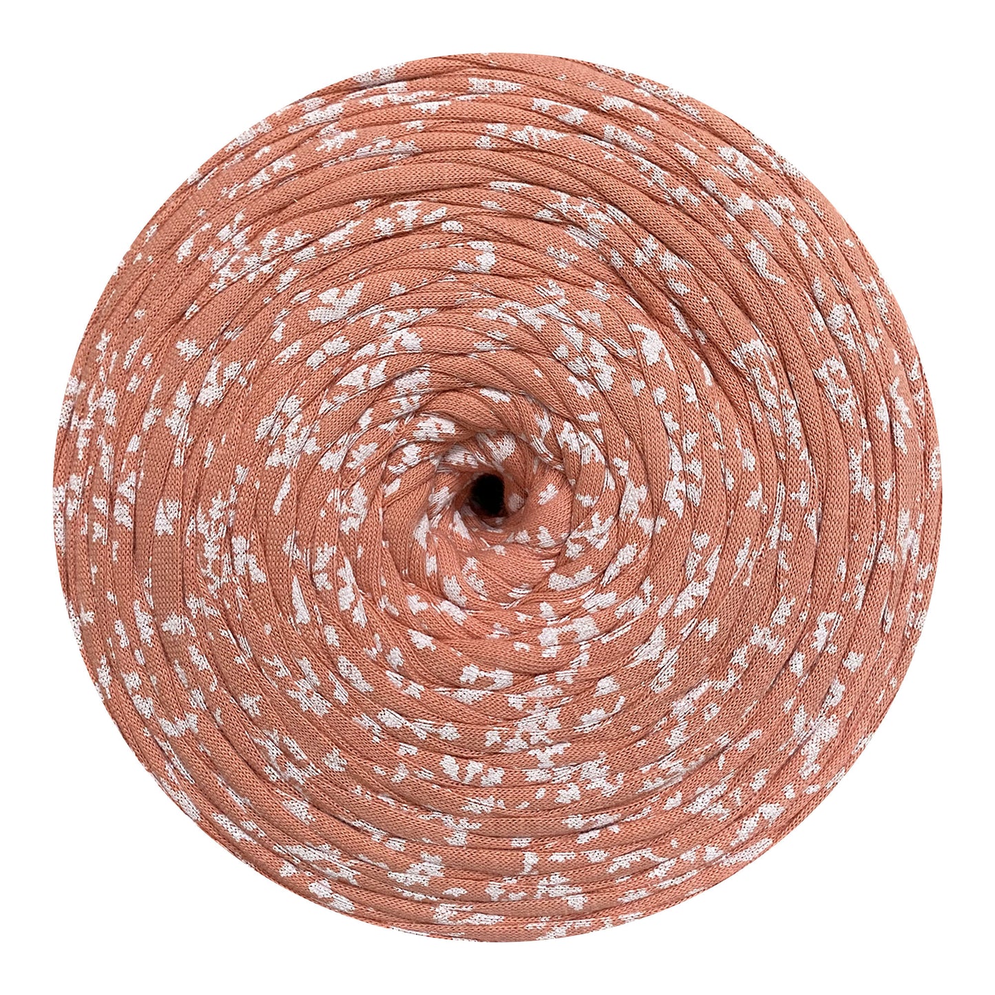 Peach Floral Print - Thread Shop T-Shirt Yarn