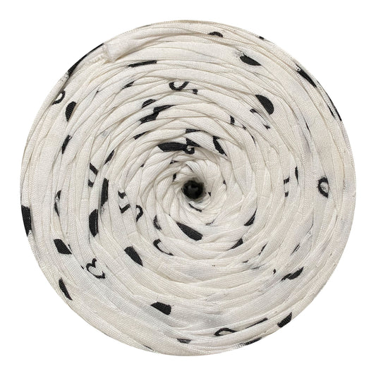 Black Heart Print - Thread Shop T-Shirt Yarn