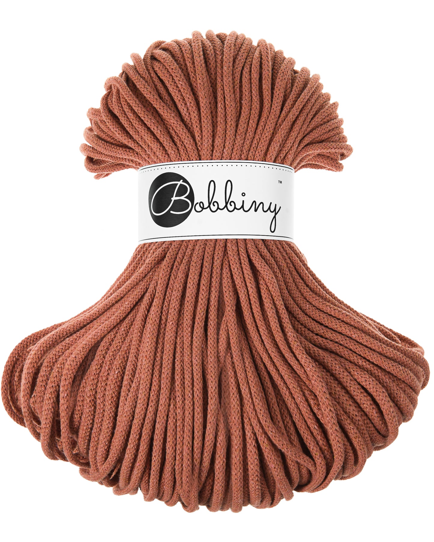 Terracotta - 5mm Bobbiny Braided Cord