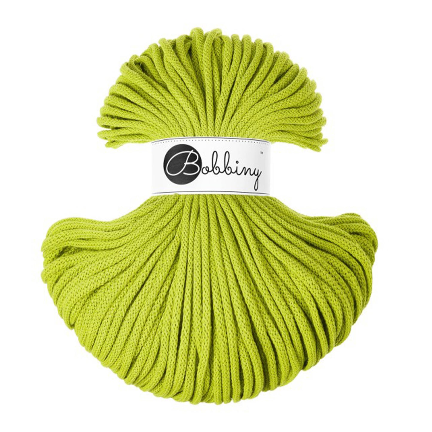 Dopamine Lime - 5mm Bobbiny Braided Cord
