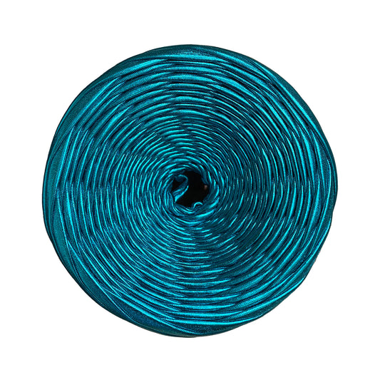 Turquoise Metallic T-shirt Yarn