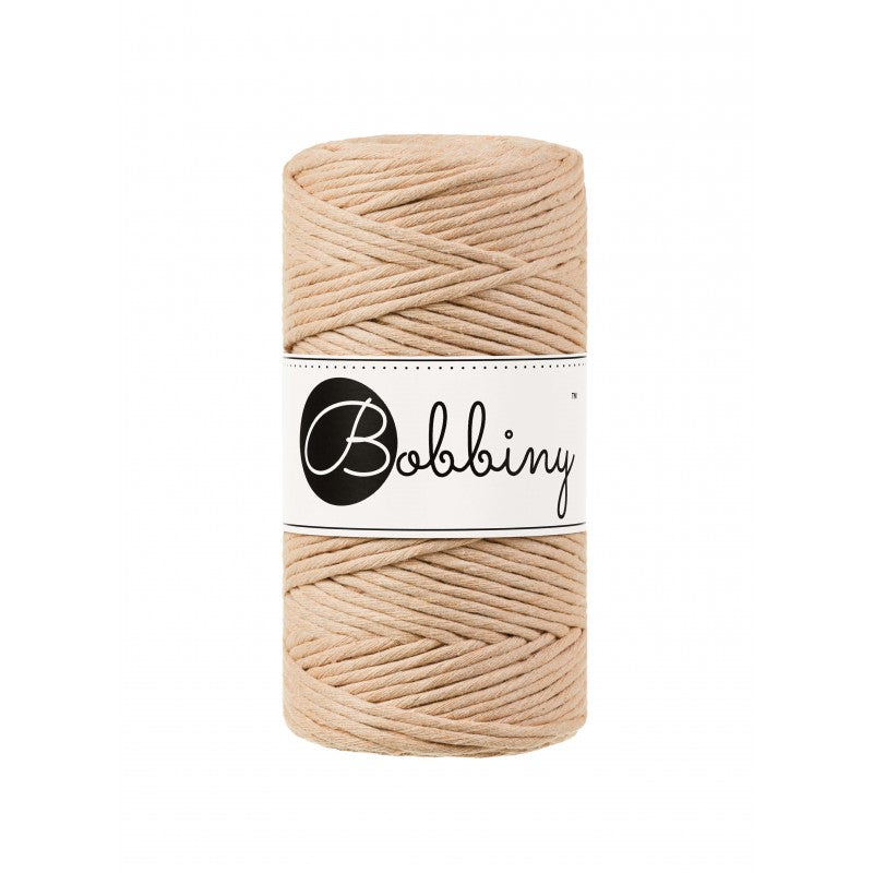 Biscuit - 3mm & 5mm Bobbiny Macrame Cord