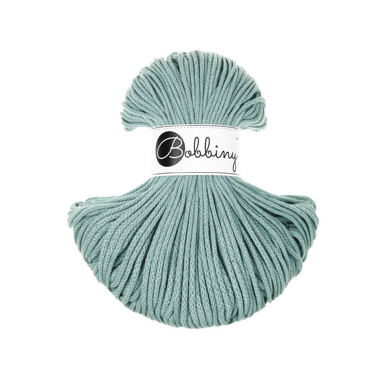 Duck Egg Blue - 3mm, 5mm & 9mm, Bobbiny Braided Cord