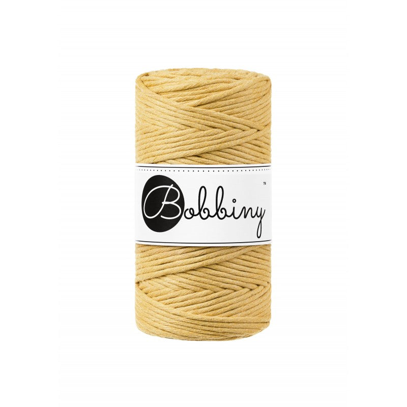 Honey - 3mm & 5mm Bobbiny Macrame Cord