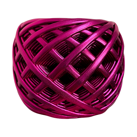 Magenta Metallic T-shirt Yarn