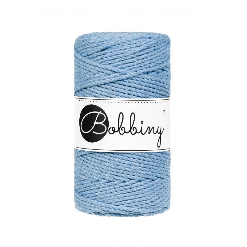 Perfect Blue - 3mm & 5mm 3PLY, Bobbiny Macramé Cord