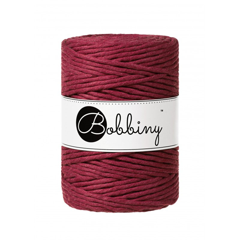 Wine Red - 1.5mm, 3mm & 5mm, Bobbiny Macrame Cord