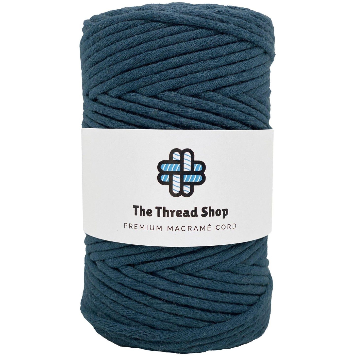 Washed Denim, Prussian Blue, Misty - 4mm, Thread Shop Macramé Cord