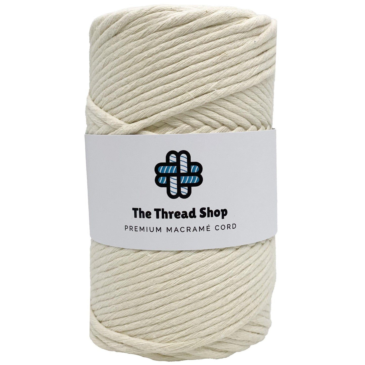 Oat Milk, Natural, Beige - 4mm, Thread Shop Macramé Cord