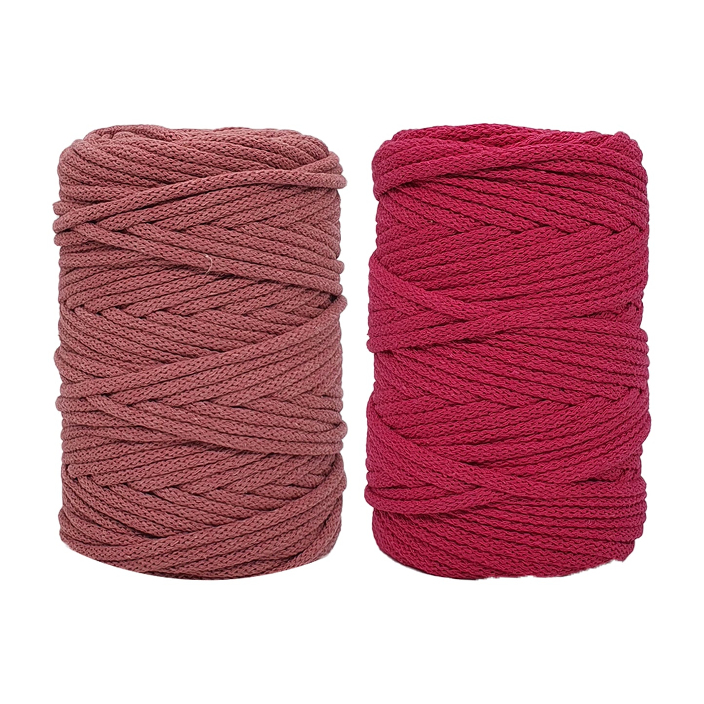 Raspberry & Lipstick - 5mm, Thread Shop Braided Cord