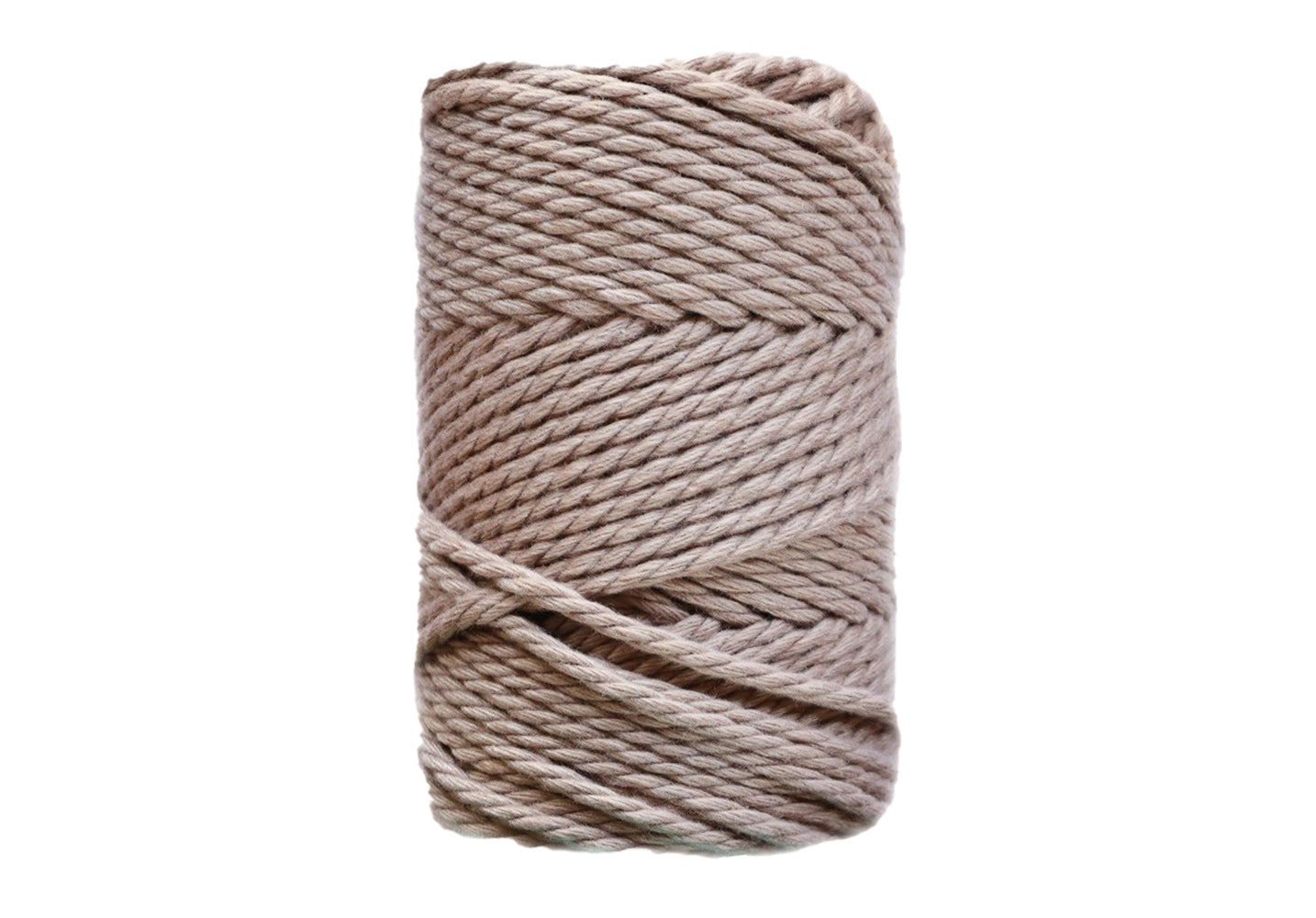 Sand, Chocolate 4mm 3PLY Thread Shop Macramé Cord