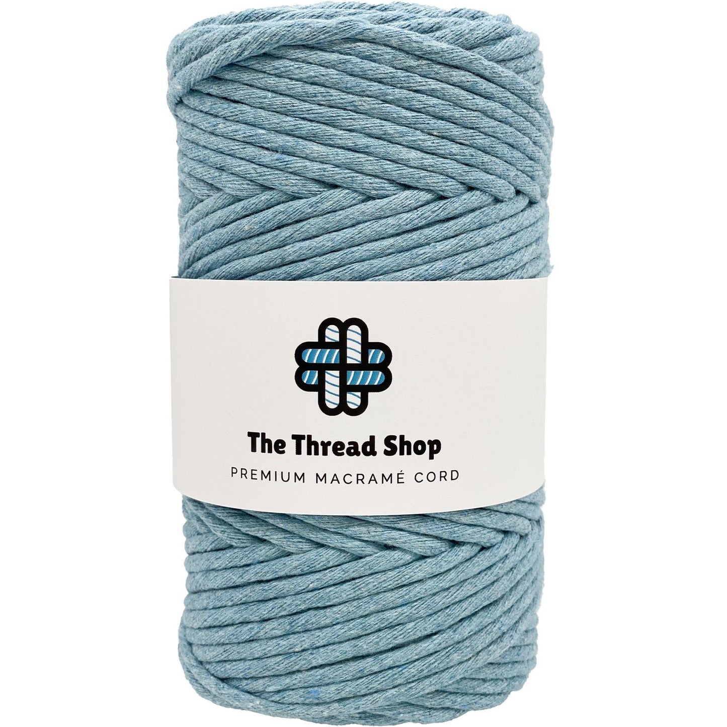 Washed Denim, Prussian Blue, Misty - 4mm, Thread Shop Macramé Cord
