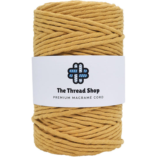 Mustard & Pumpkin - 3mm & 5mm, Thread Shop Macramé Cord