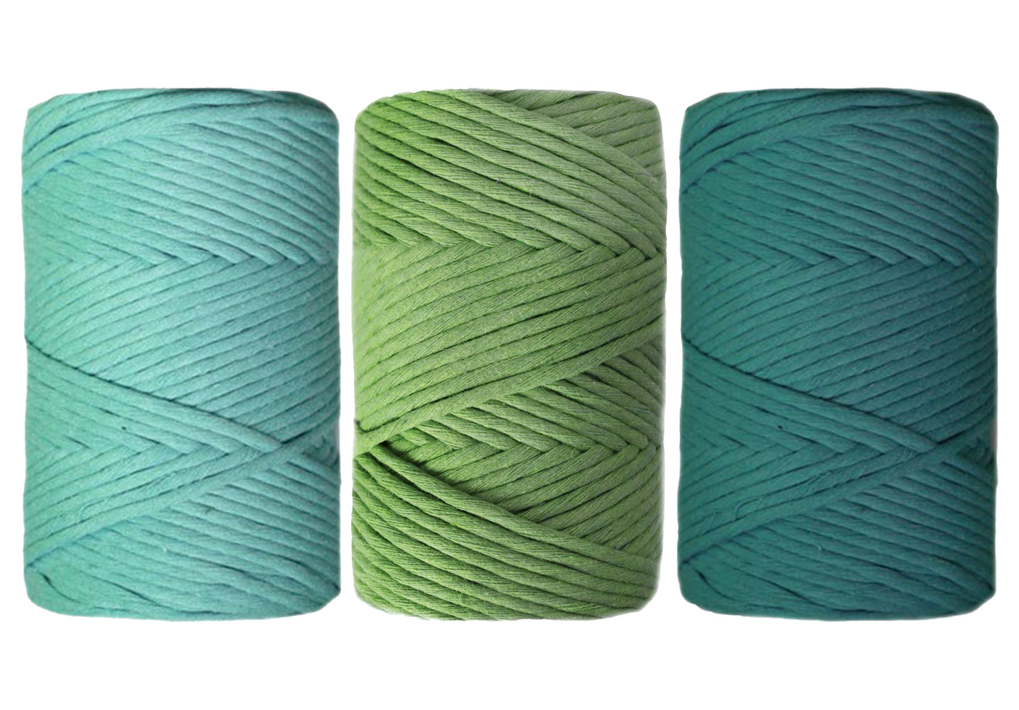 Sea Glass, Avocado, Bottle Green - 4mm, Thread Shop Macramé Cord