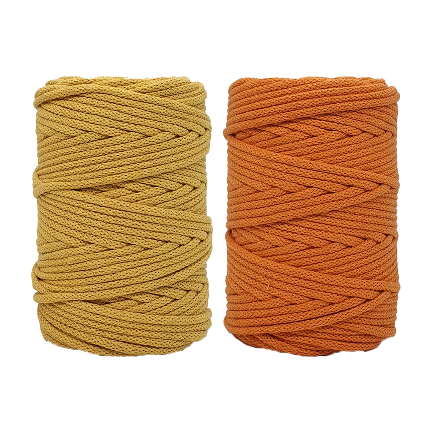 Mustard & Pumpkin - 5mm, Thread Shop Braided Cord