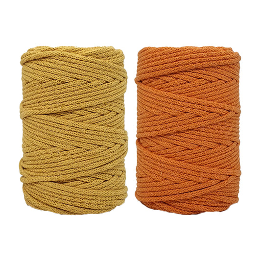 Mustard & Pumpkin -  5mm, Thread Shop Braided Cord