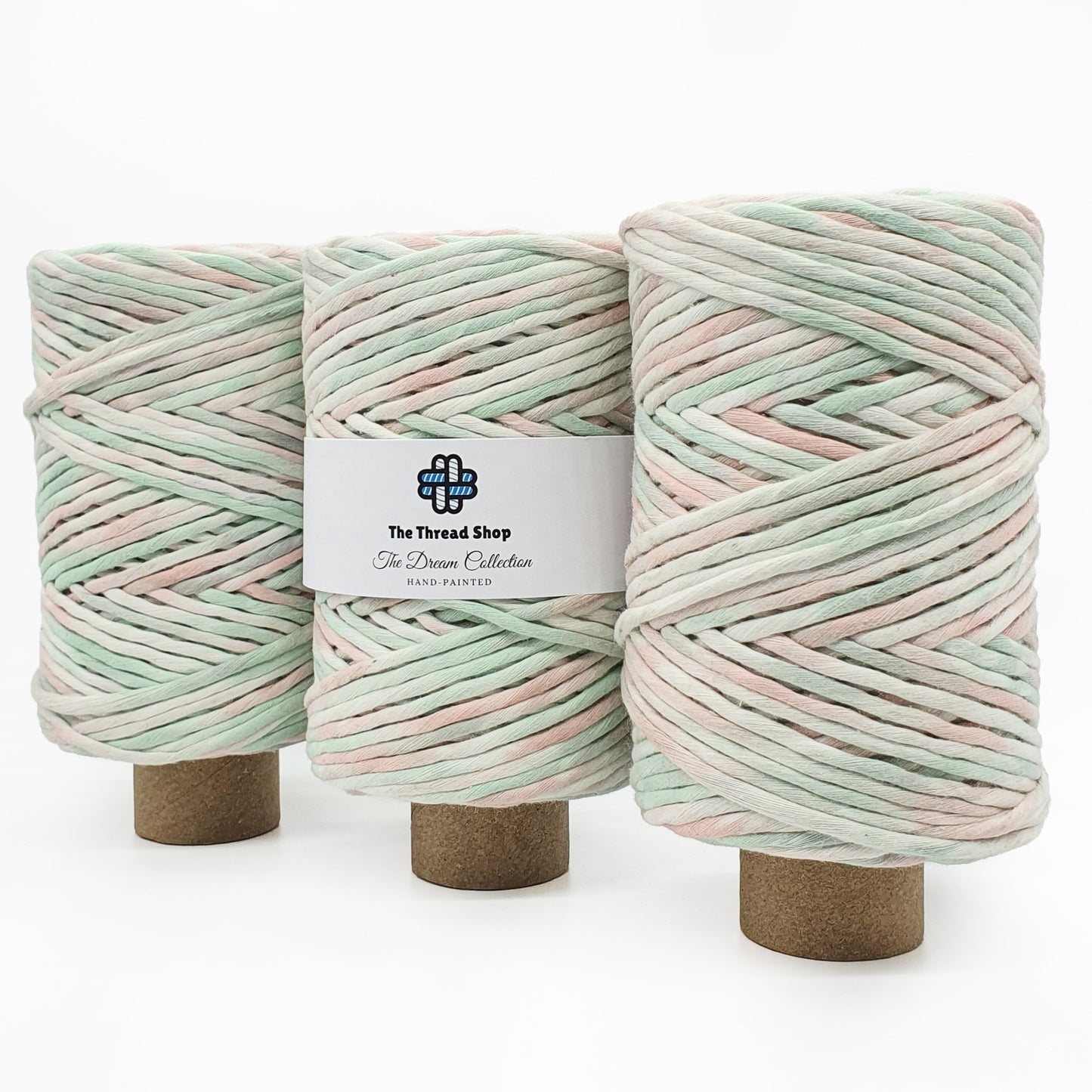 Watermelon - 4mm Hand-Painted Macramé String