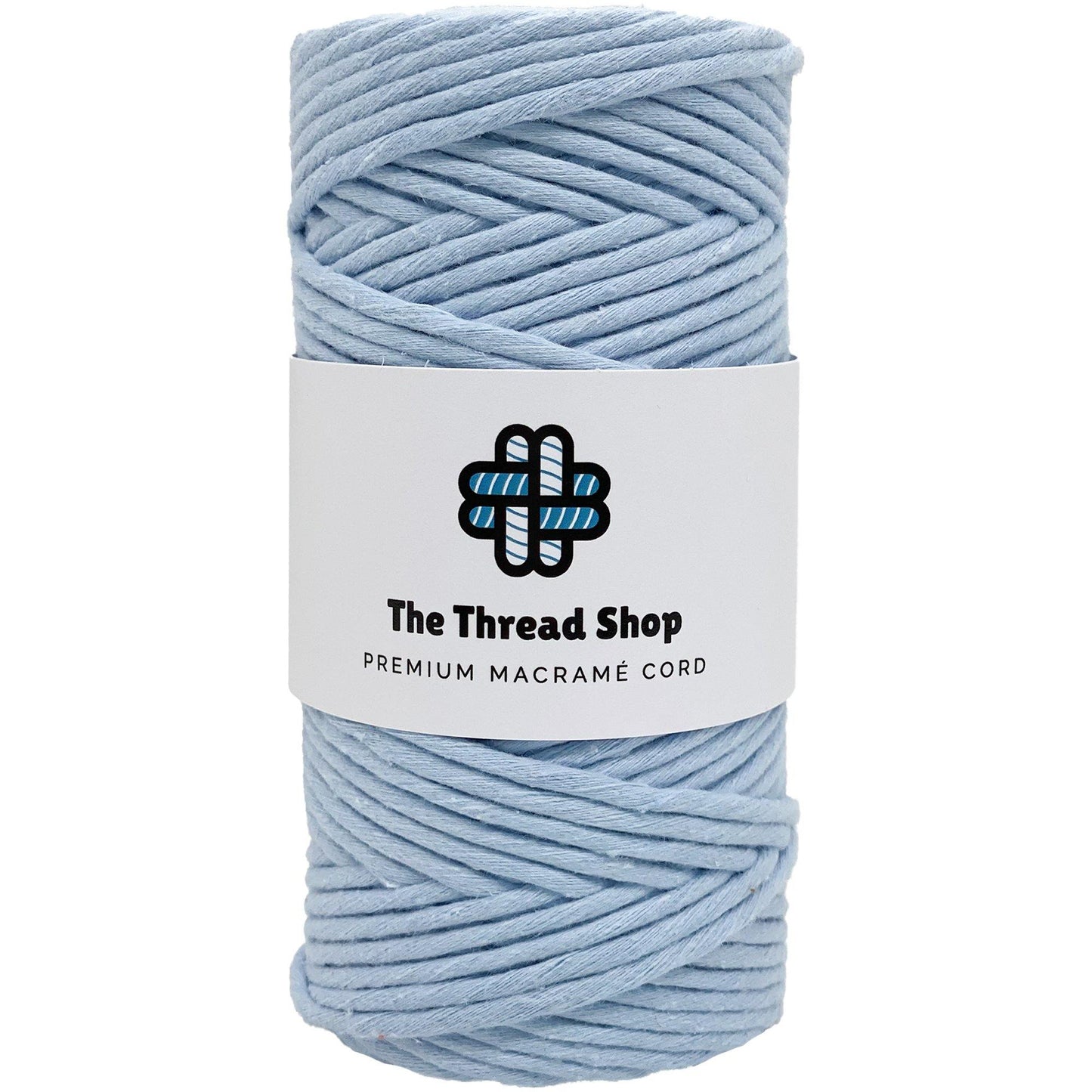 Sky Blue - 3mm & 5mm, Thread Shop Macramé Cord