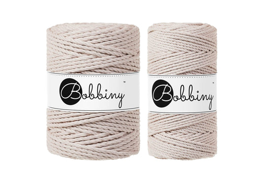 Nude 3mm & 5mm 3PLY, Bobbiny Macramé Cord