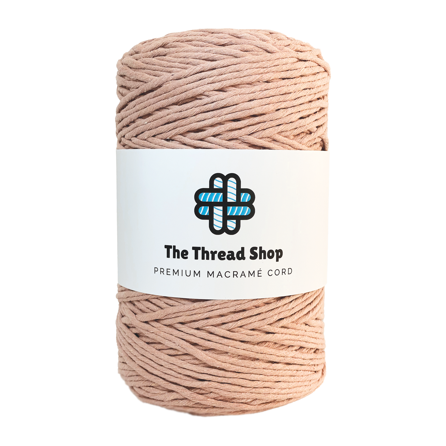 Lipstick, Antique Pink, Powder Pink - 4mm, Thread Shop Macramé Cord
