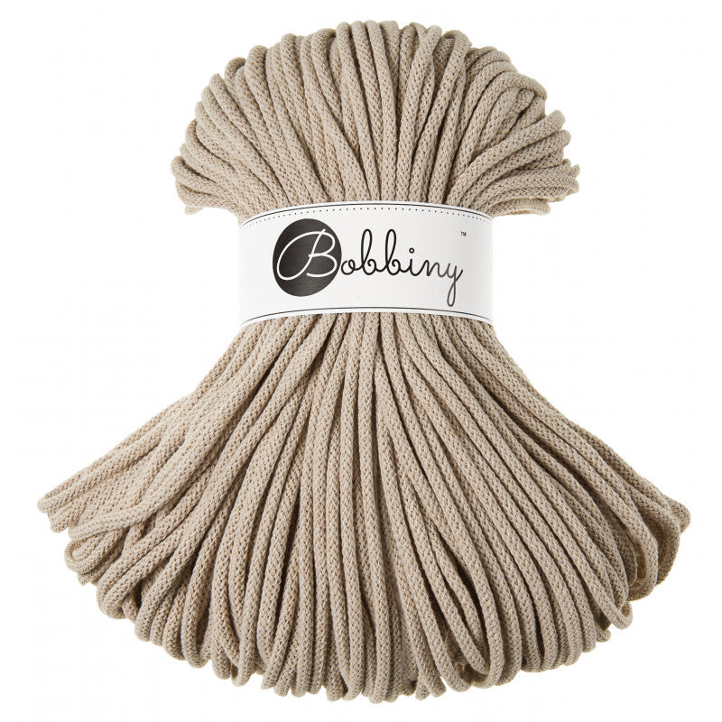 Beige - 3mm, 5mm & 9mm, Bobbiny Braided Cord
