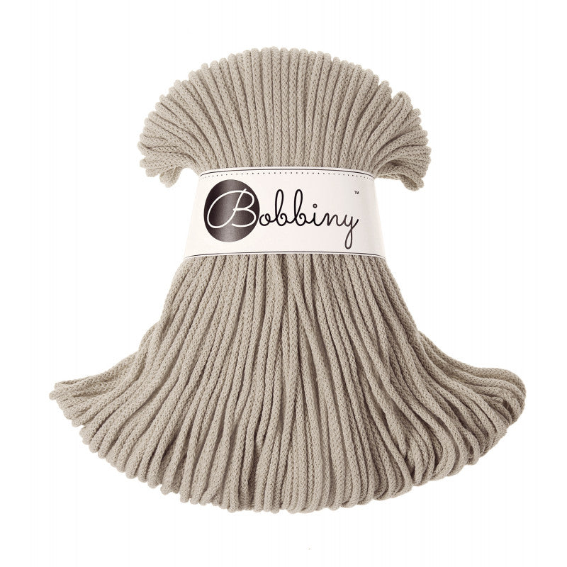 Beige - 3mm, 5mm & 9mm, Bobbiny Braided Cord