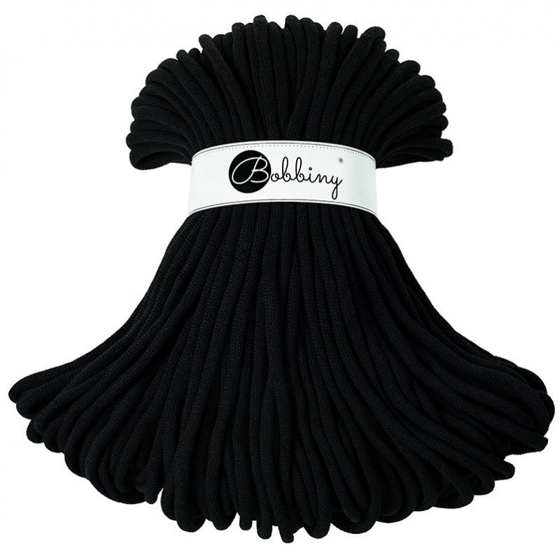 Black - 3mm, 5mm & 9mm, Bobbiny Braided Cord