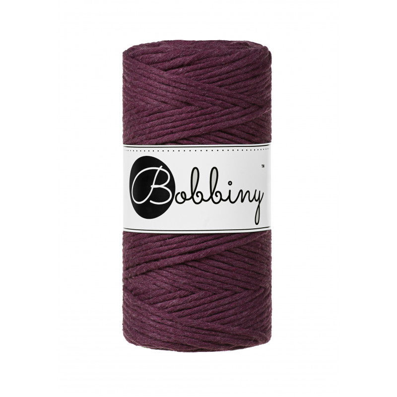 Blackberry - 1.5mm, 3mm & 5mm, Bobbiny Macrame Cord