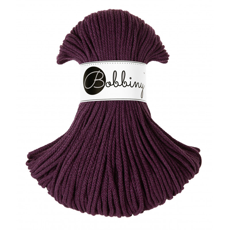 Blackberry - 3mm, 5mm & 9mm, Bobbiny Braided Cord