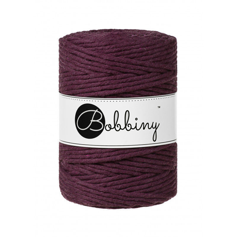 Blackberry - 1.5mm, 3mm & 5mm, Bobbiny Macrame Cord