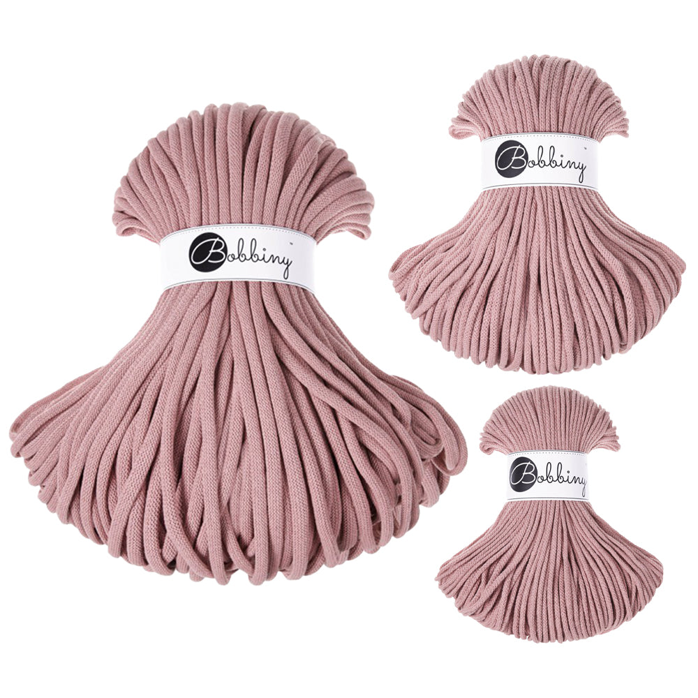 Blush - 3mm, 5mm & 9mm, Bobbiny Braided Cord