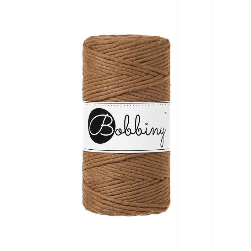 Caramel - 1.5mm, 3mm & 5mm, Bobbiny Macrame Cord