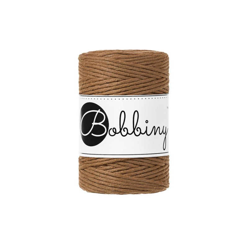 Caramel - 1.5mm, 3mm & 5mm, Bobbiny Macrame Cord