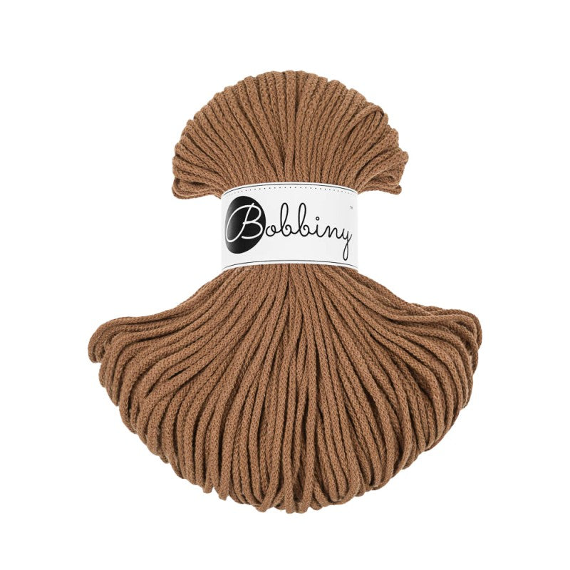 Caramel - 3mm, 5mm & 9mm, Bobbiny Braided Cord