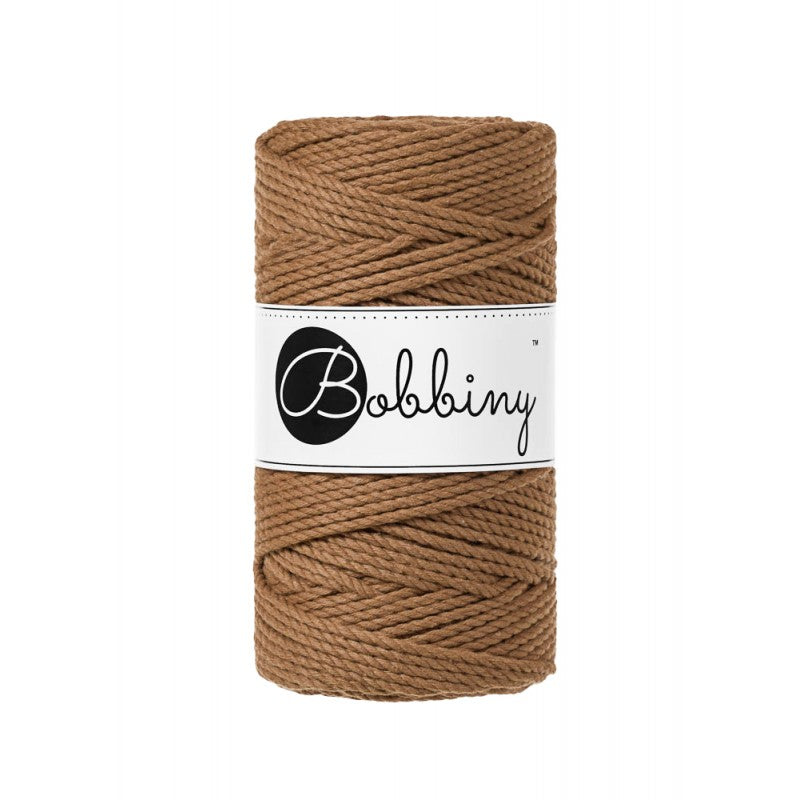 Caramel 3mm & 5mm 3PLY, Bobbiny Macramé Cord